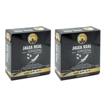 Pack 2  Jalea Real Con Ginseng + Schisandra 12 Sticks De 10ml  Phytofarma