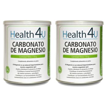 Pack 2  Carbonato De Magnesio 110 G En Polvo  Health4u