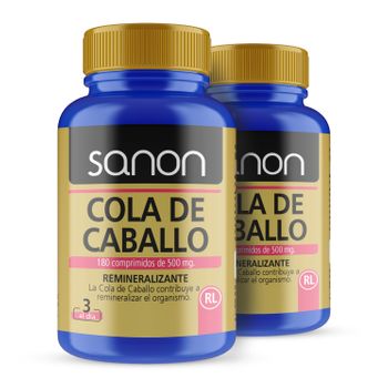 Pack 2  Cola De Caballo 180 Comprimidos  Sanon