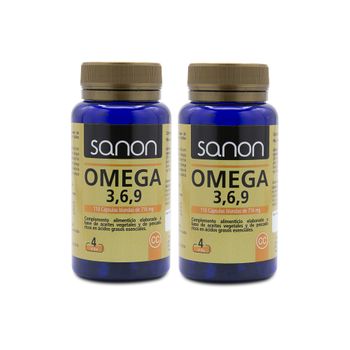 Pack 2  Omega 3,6,9 110 Cápsulas Blandas  Sanon