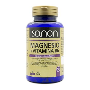 Magnesio + Vitamina B6 180 Comprimidos Sanon