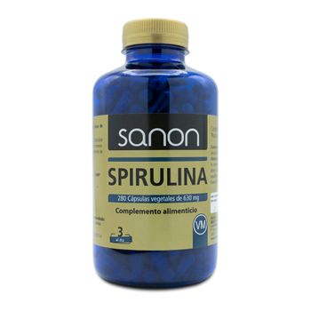 Sanon Spirulina 280 Cápsulas Vegetales De 630 Mg