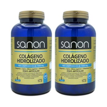 Pack 2  Colágeno Hidrolizado 400 Comprimidos  Sanon