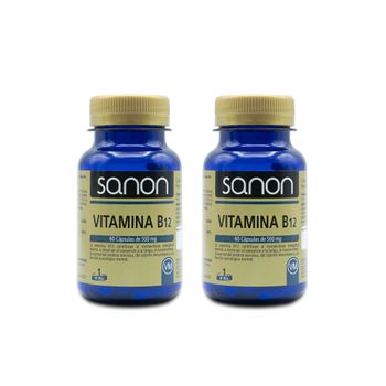 Pack 2  Vitamina B12 60 Cápsulas  Sanon