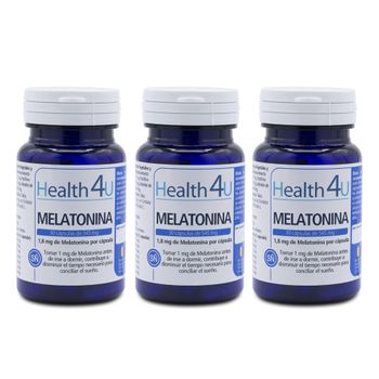 Pack 3  Melatonina 30 Cápsulas  Health4u