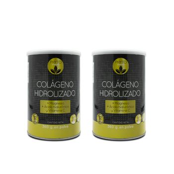 Pack 2  Colágeno Hidrolizado En Polvo 360 G  Phytofarma