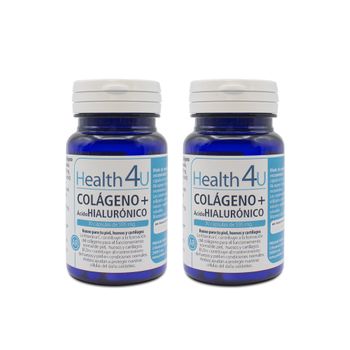 Pack 2  Colágeno + Ácido Hialurónico 30 Cápsulas  Health4u