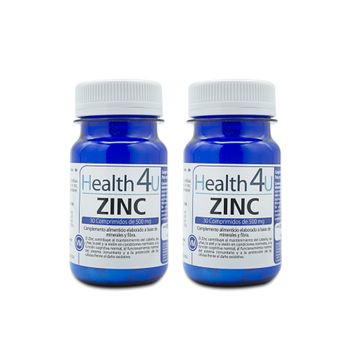 Pack 2  Zinc 30 Comprimidos  Health4u