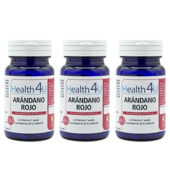 Pack 3  Arándano Rojo 60 Comprimidos  Health4u