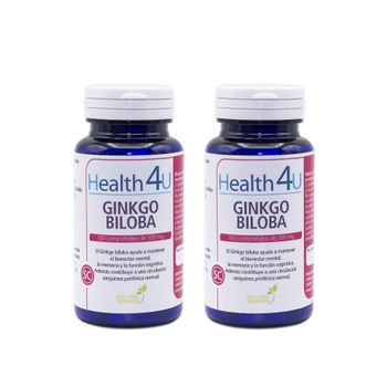 Pack 2  Ginkgo Biloba 100 Comprimidos   Health4u