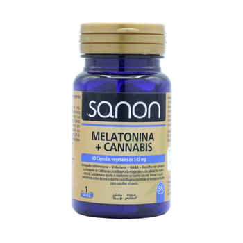 Melatonina + Cannabis 60 Cápsulas Sanon