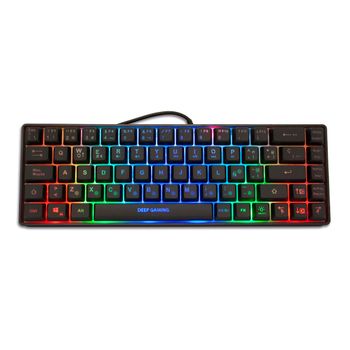 Teclado Gaming 65% Tkl Rgb Deepgaming Tm065 Con Sonoridad Mecánica Y Suavidad De Membrana