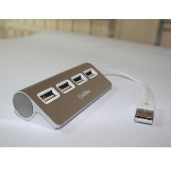 Hub Usb Coolbox  4 Usb 2.0  Alu2 Coo-hu4alu2