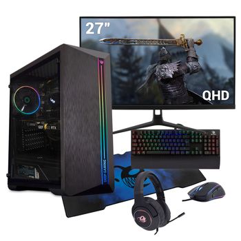 Pc Gaming Completo Covenant 2 I5-12400f/16gb/rtx3050/2tb Ssd/monitor 27" Qhd/setup Gamer