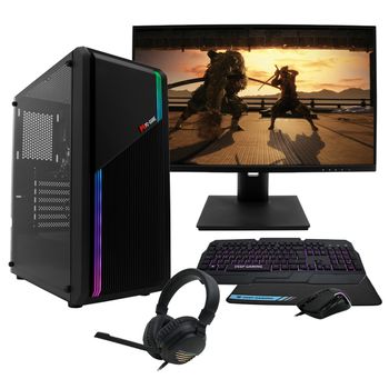 Pc Gaming Completo Nexus Ryzen5-5600g/16gb/1tb Ssd/monitor 24" Fhd Regulable/setup Gamer