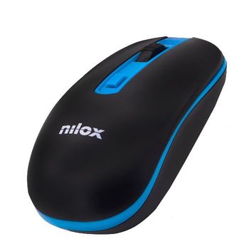 Raton Nilox Wireless Negro/azul 1.000 Dpi [80]