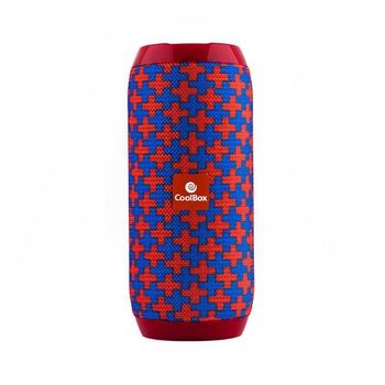 Altavoz Bluetooth Coolbox Cooltube 10w 1200 Mah Fm Rojo Azul