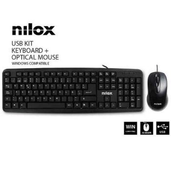 Teclado Y Ratón Nilox Usb Negro