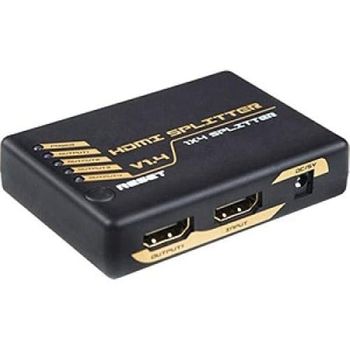 Splitter Dcu 1x4 Hdmi Negro