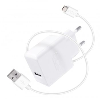 Cargador Usb 2.4a + Cable Usb-c 1m - Dcu Tecnologic