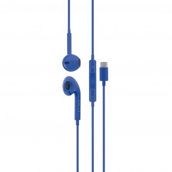Auriculares Usb Tipo C Estéreo Dcu Tecnologic Azules