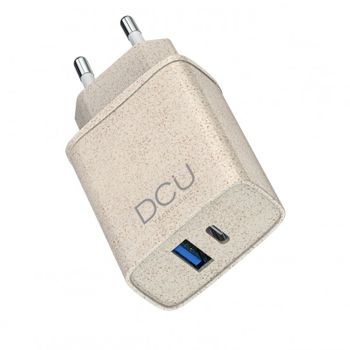 Dcu Tecnologic | Cargador Eco Friendly Usb Qc 3.0 18w + Usb-c Power Delivery 20w