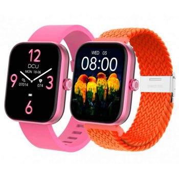 Smartwatch Colorful - Reloj Inteligente - Llamadas Y Multideporte - 2  Correas Incluídas Tpu Blanco + Rojo - Dcu Tecnologic con Ofertas en  Carrefour