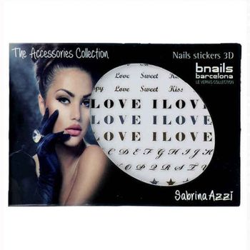 Pegatinas Para Uñas Bnails Deco Sabrina Azzi I Love You 100 Negro