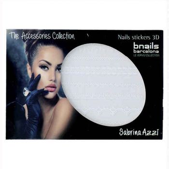 Pegatinas Para Uñas Bnails Deco Sabrina Azzi 2 White Lace 111 Blanco