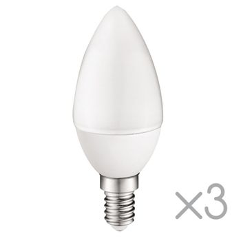 Pack 3 Bombillas Led E14 Vela 5.2w Luz Neutra