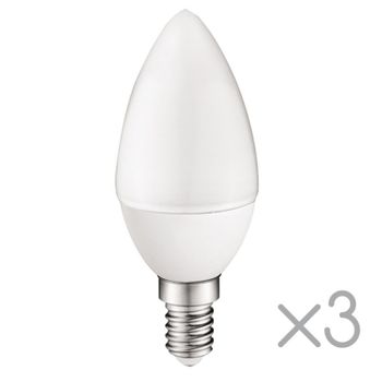 Pack con 3 Bombillas LED E27 5.2W (Luz fría) 