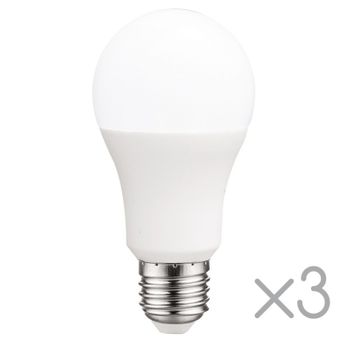 Pack 3 Bombillas Led E27 Estándar 10 W Luz Neutra