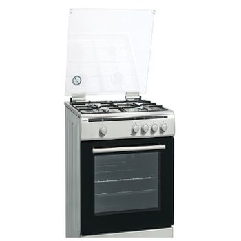 Cocina de Gas Horno Eléctrico - CB5535BBE VITROKITCHEN, 3 zonas, 48 l, 50  cm, Blanco