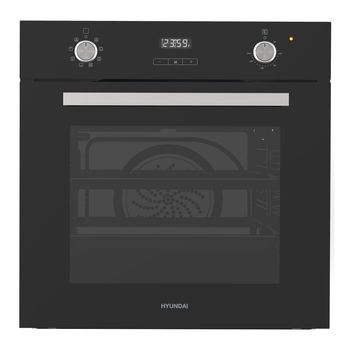 Horno Hyundai Hyhm678dcn Independiente Multifuncion Cristal Negro