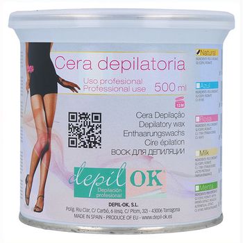 Depil-ok Lata Cera Templada Natural 500 Gr