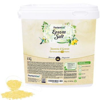 Sal De Epsom 6 Kg. Fragancia Jazmín Y Limón.