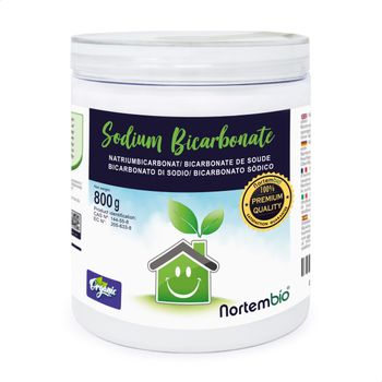 Bicarbonato De Sodio Ecológico 800 G. Nortembio. Origen 100% Natural. Sin Aluminio. Quitamanchas.