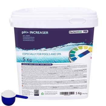 Incrementador De Ph+ En Polvo 5 Kg Para Piscina, Jacuzzis Y Spas. Nortembio. 100% Natural Sin Químicos