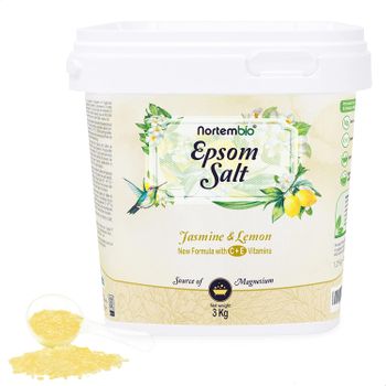 Sal De Epsom 3 Kg. Nortembio. Fragancia Jazmín Y Limón.