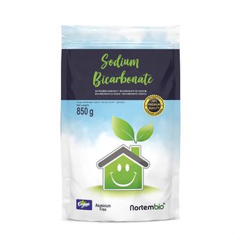 Bicarbonato De Sodio Ecológico 850 G. Nortembio. Origen 100% Natural. Sin Aluminio. Quitamanchas.