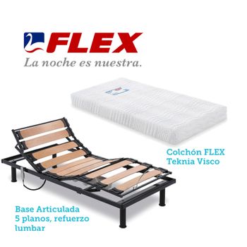 Cama Completa - Colchón Flexitex + Somier Multiláminas + 5 Patas De 32cm,  120x190 Cm con Ofertas en Carrefour