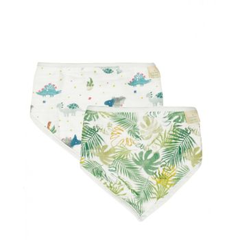 Pack Bebaberos-bandanas Muselina Dino Petit Alo