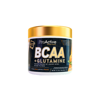 Bcaa + Glutamine | Aminoácidos Ramificados | Hypertrophy Nutrition | Sabor Naranja | 315 G