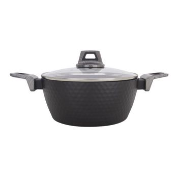 Cacerola Con Tapa Amercook Negro Aluminio (ø 24 Cm)