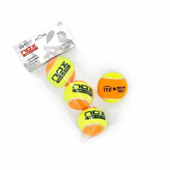 Bolsa 3 Pelotas De Tenis Softee Iniciacion Deluxe con Ofertas en Carrefour