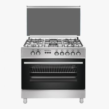 Cocina de gas SAUBER SCW5GB 5 zonas coccion con portabombonas blanca