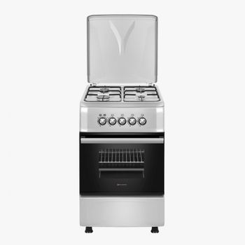 EAS ELECTRIC SMART TECHNOLOGY | EFG660N | Cocina de Gas Rústica | Negro |  60 cm | Gas Butano y Gas Natural | Parillas Hierro Fundido | Autoencendido  