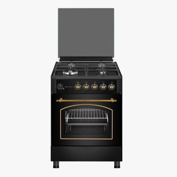 Vitrokitchen RU6060B cocina Cocina independiente Encimera de gas Antracita