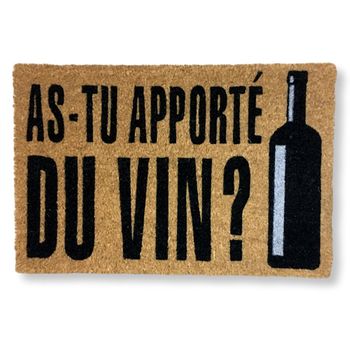 Felpudo Coco - As-tu Apporté Du Vin?