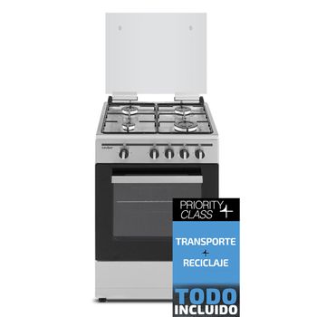 Cocinas De Gas Con Horno Cgs-50b Milectric (3 Fuegos, Blanco, Cocina  Independiente, Placa + Horno, Kit Gas Natural, Doble Puerta Vidrio Horno,  Quemadores Con Seguridad) con Ofertas en Carrefour